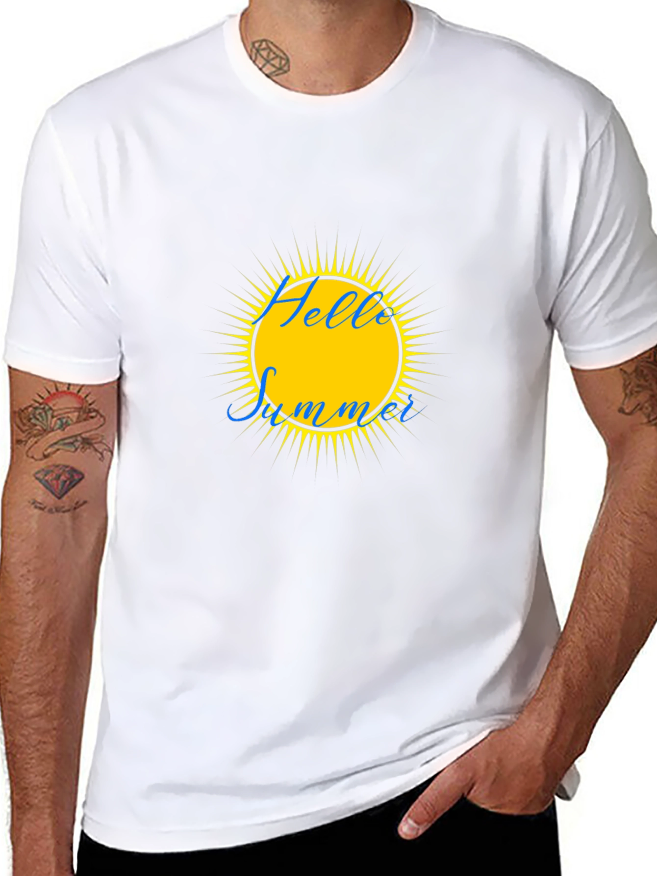 Hello Summer Graphic Tee - Stylish Summer Vibes