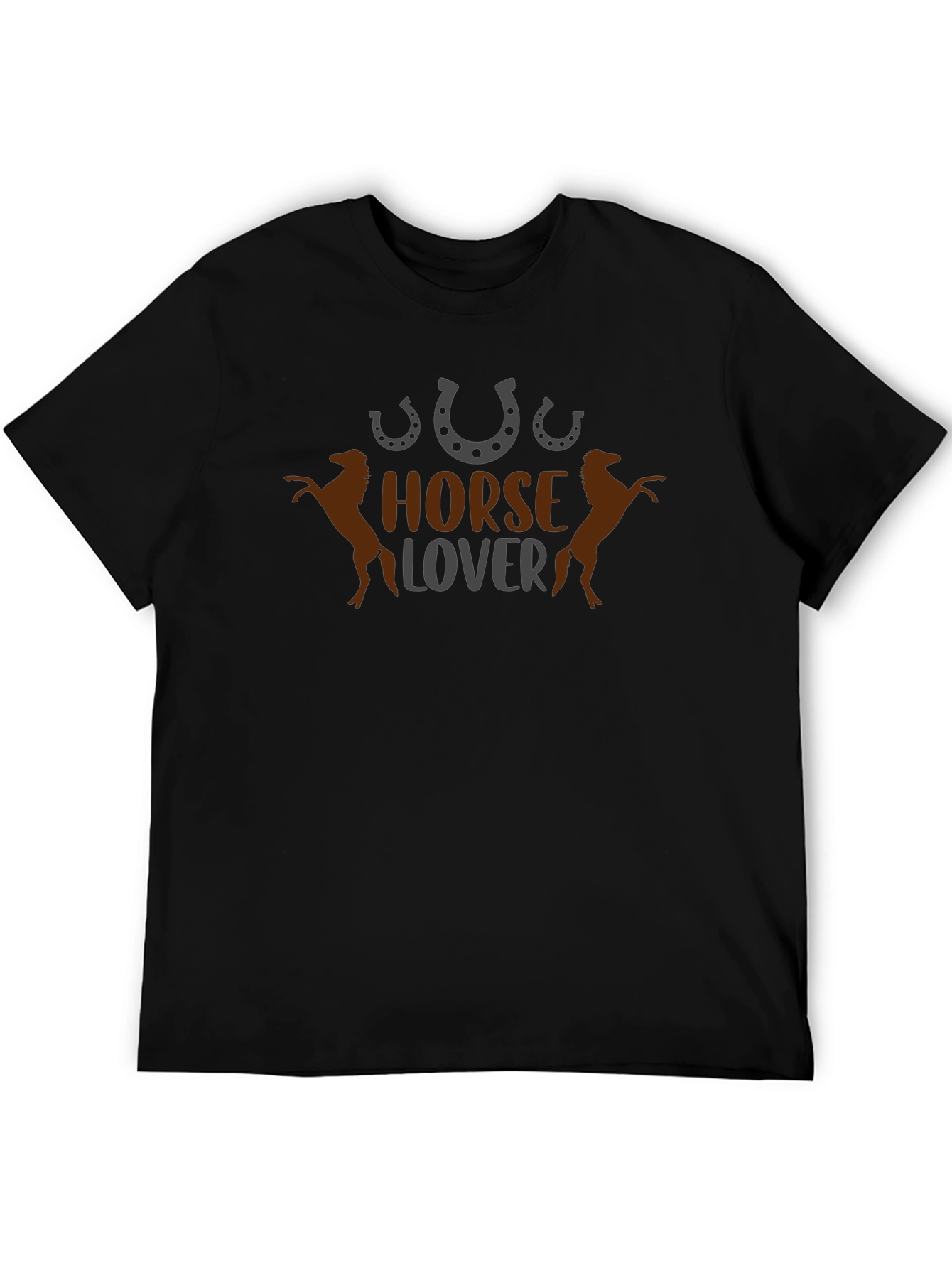 Horse Lover T-Shirt Black Equestrian