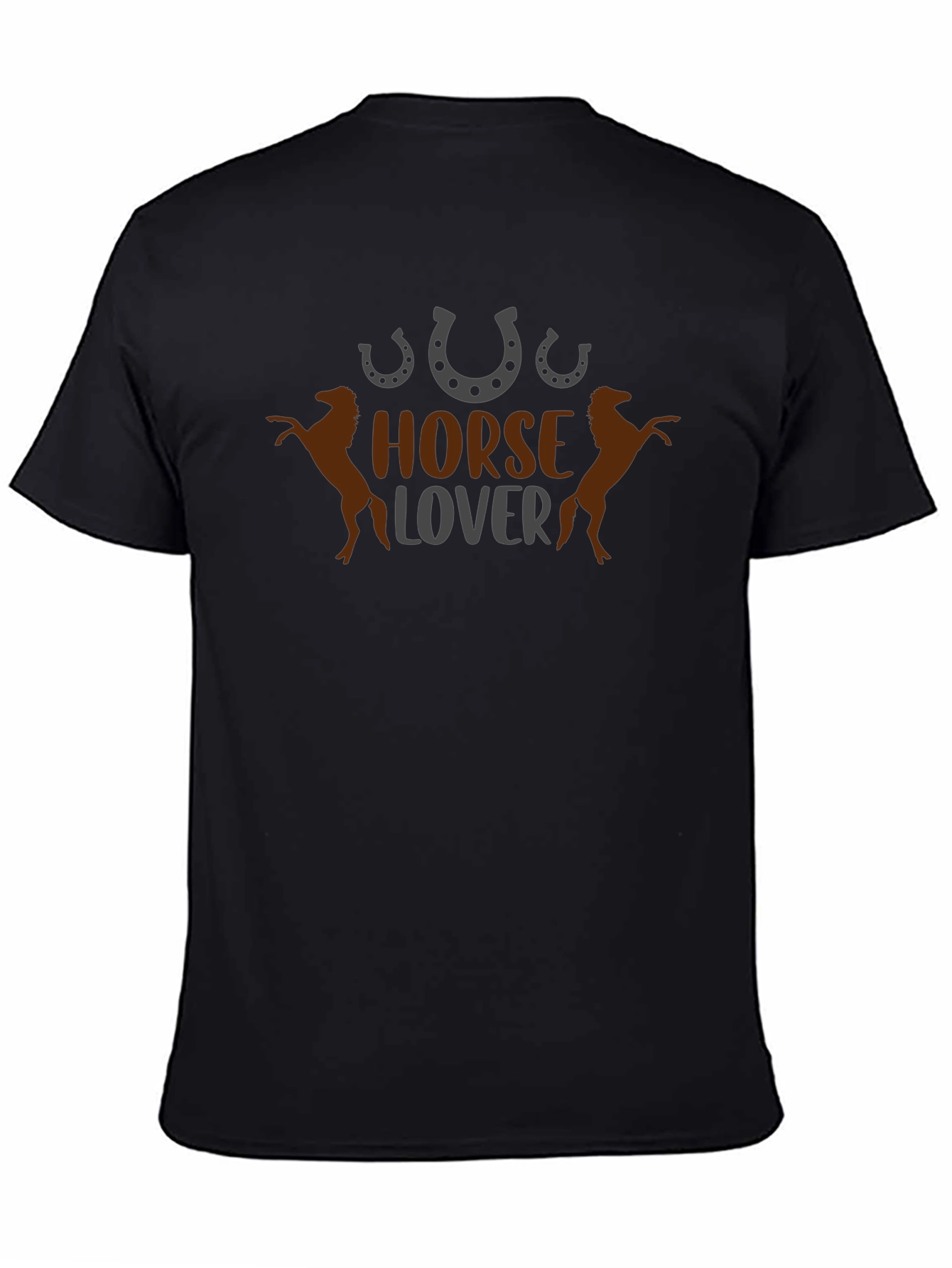 Horse Lover T-Shirt Black Equestrian