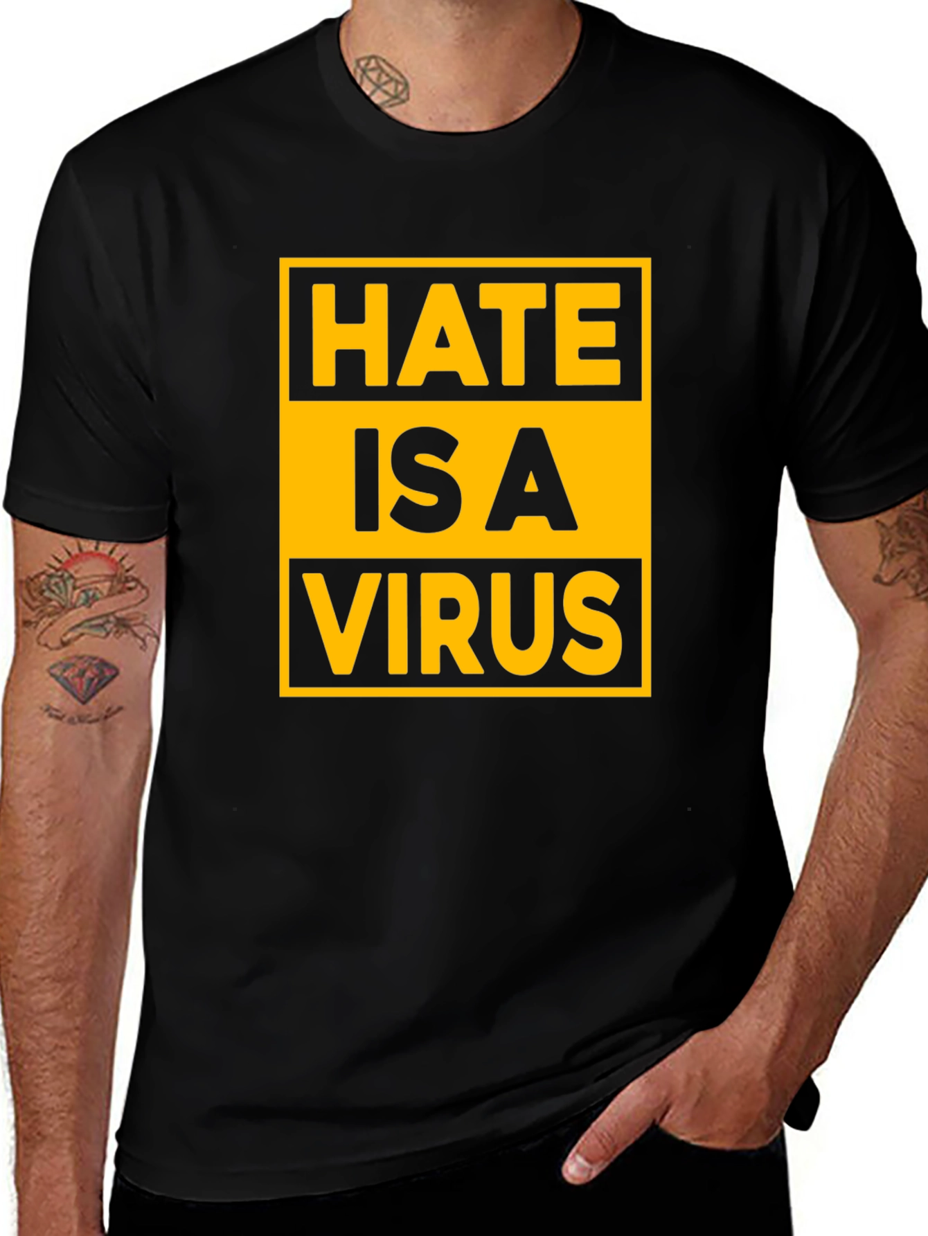 Hate Is A Virus Graphic Tee