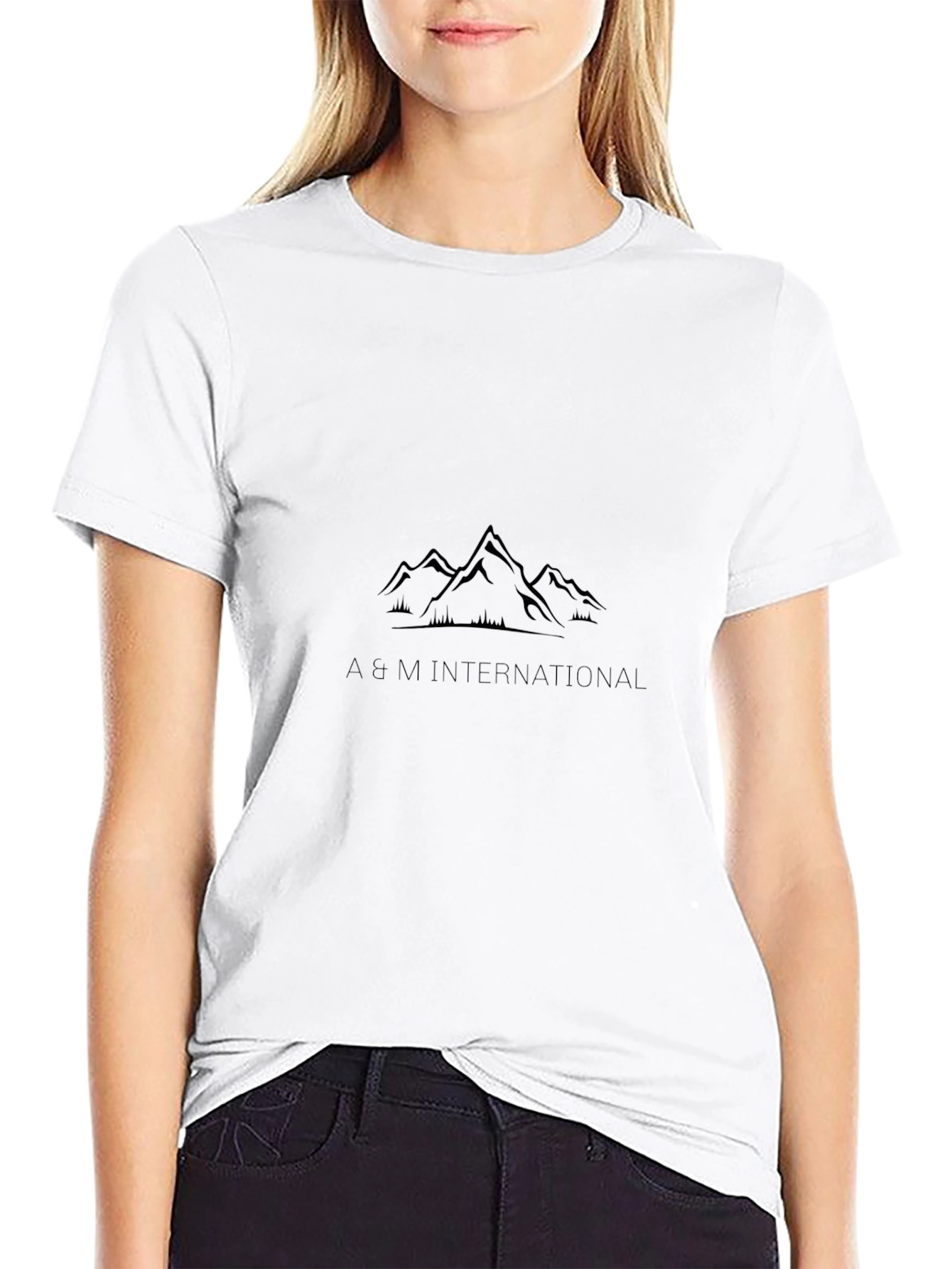 A&M International Mountain T-Shirt Black