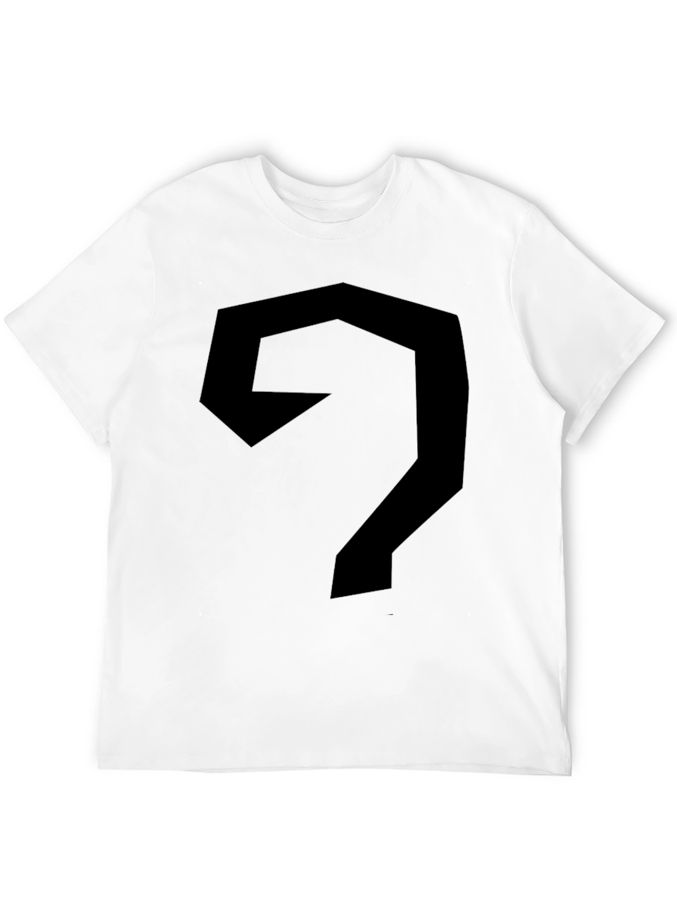 Abstract Geometric Black Tee Shirt