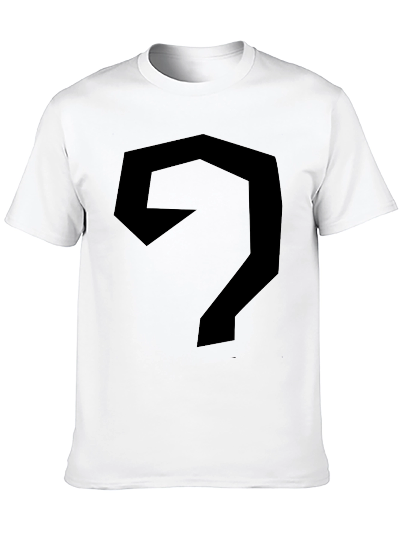 Abstract Geometric Black Tee Shirt
