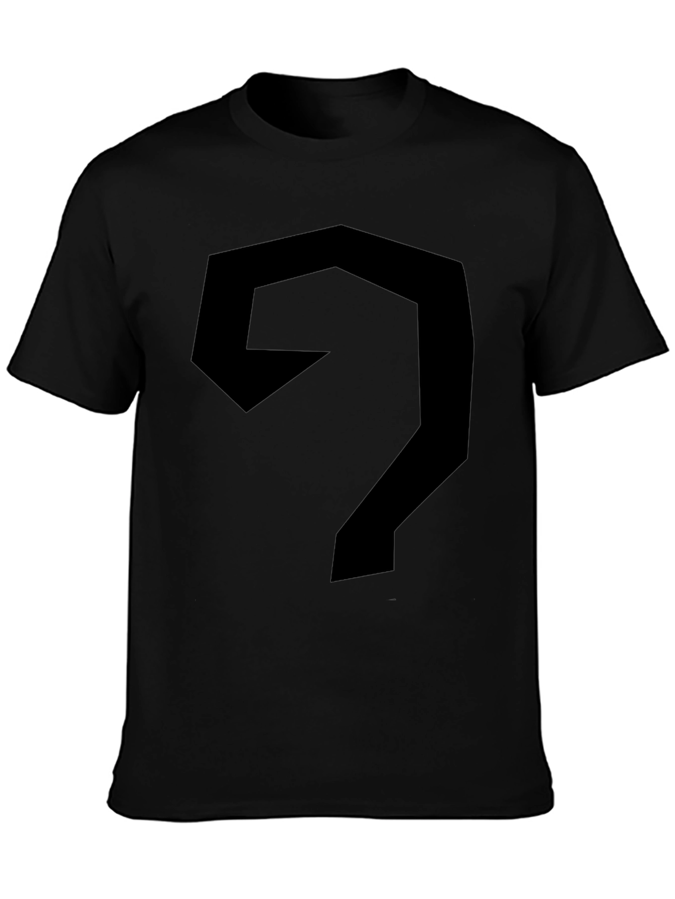 Abstract Geometric Black Tee Shirt