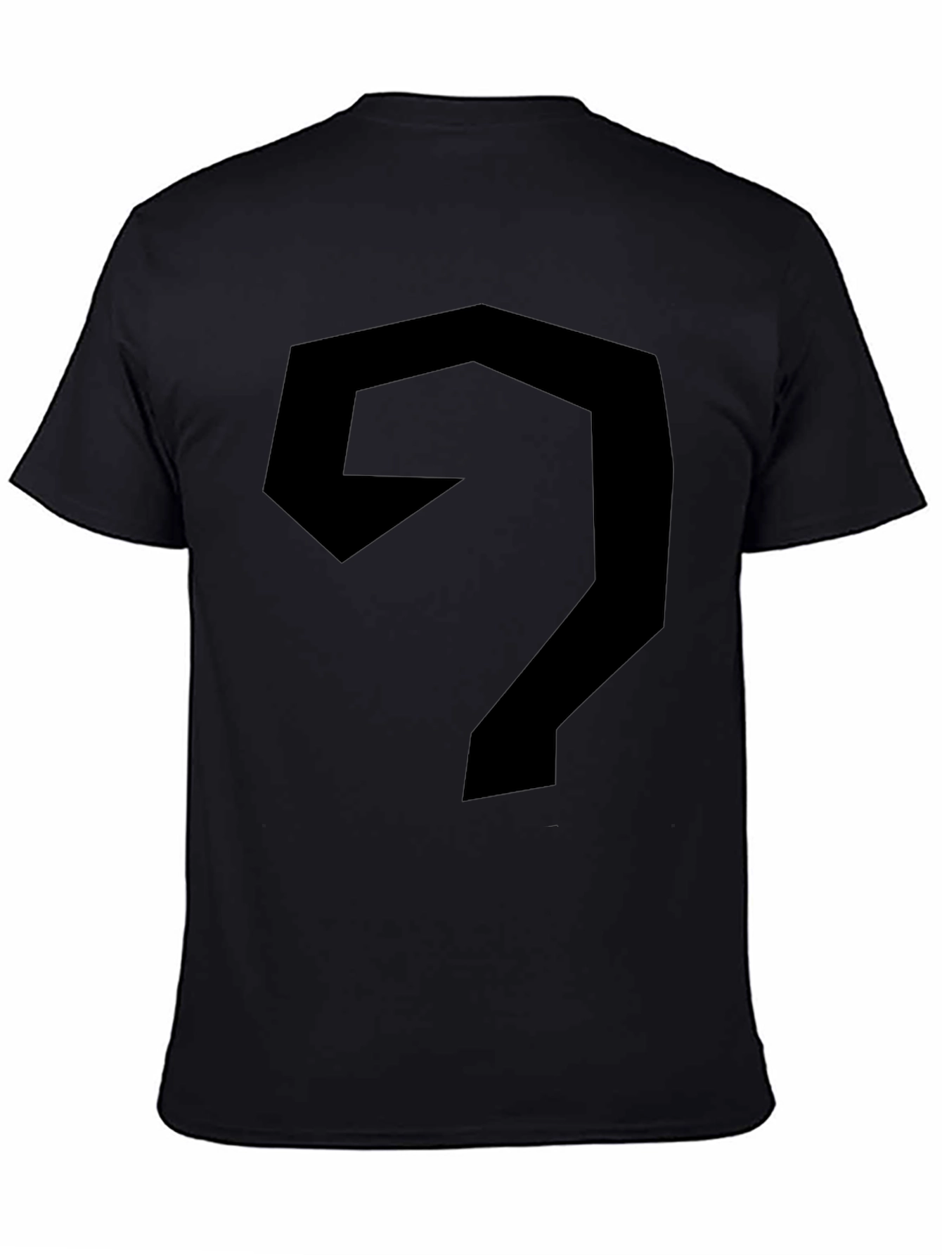 Abstract Geometric Black Tee Shirt