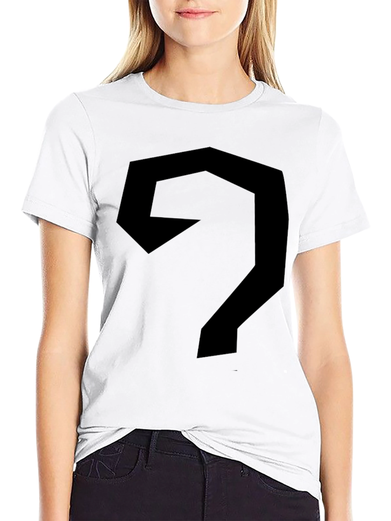 Abstract Geometric Black Tee Shirt