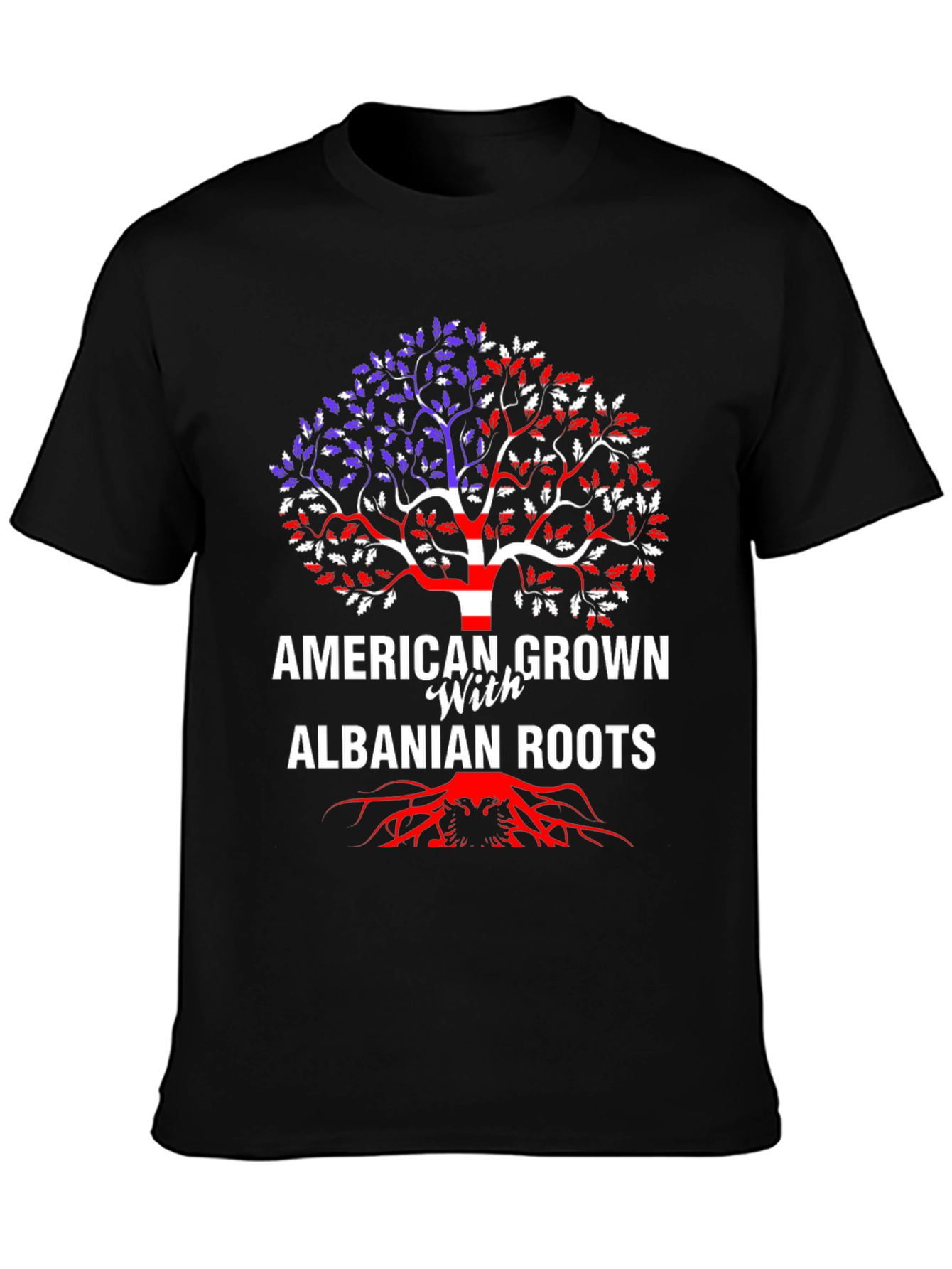 American Grown Albanian Roots T-Shirt