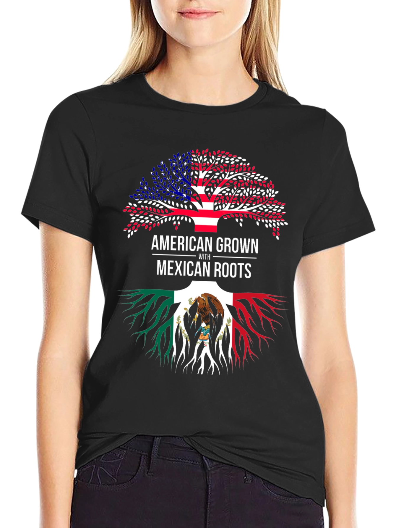 American Grown with Mexican Roots T-Shirt