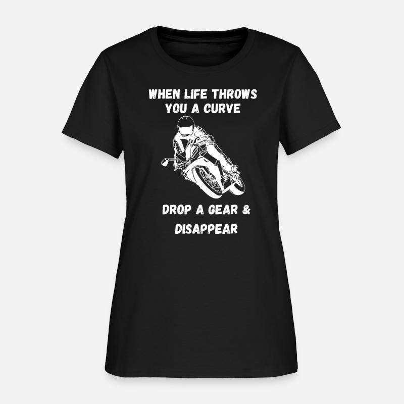 If life throws you a curve Funny motorcycle saying