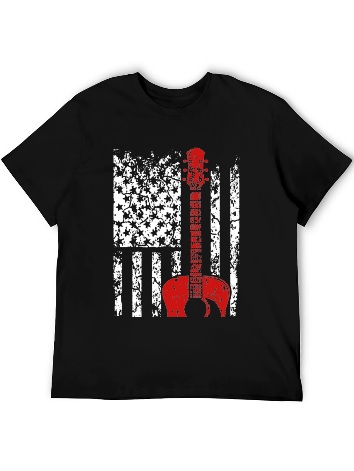 American Flag Guitar T-Shirt