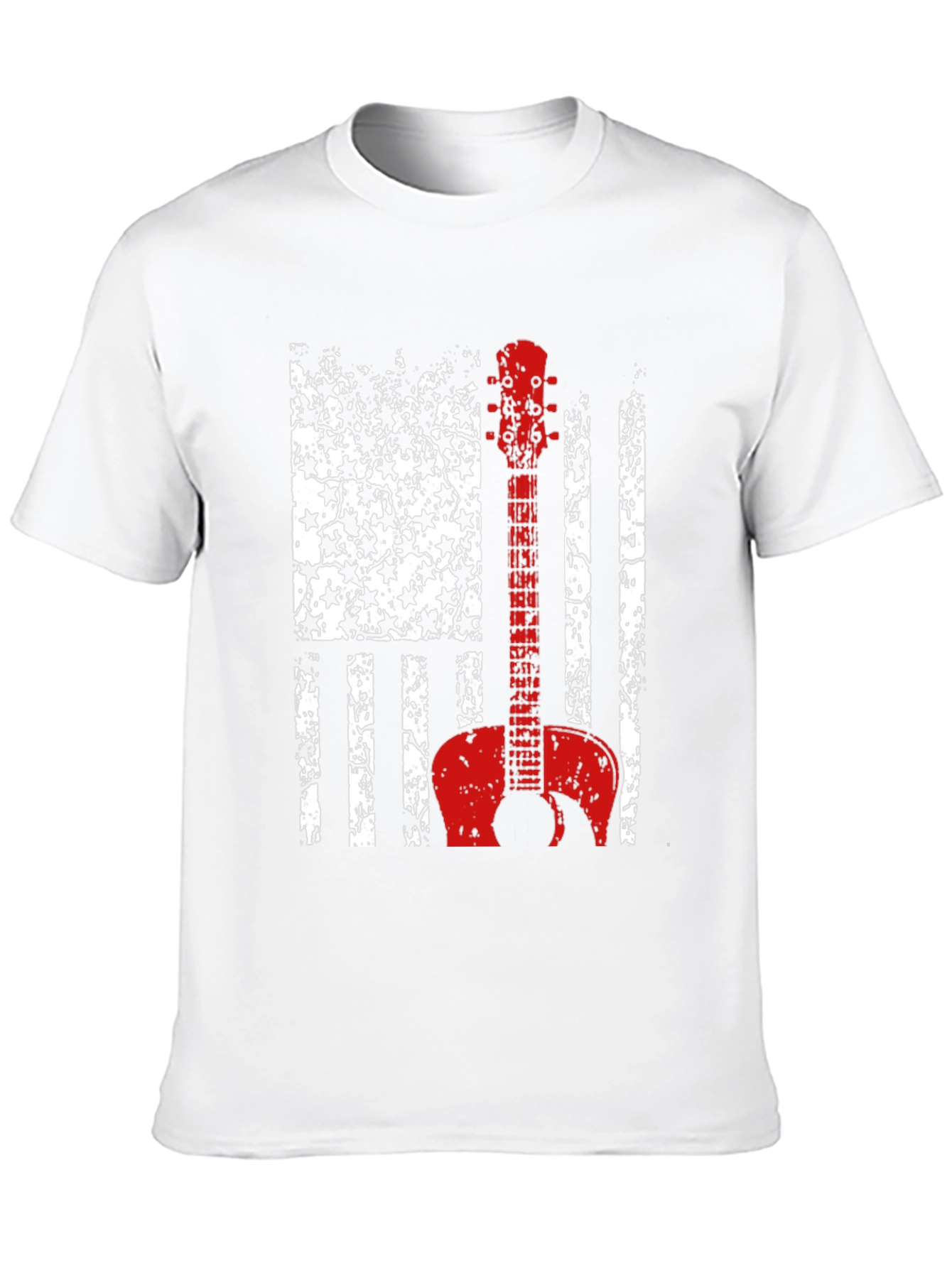 American Flag Guitar T-Shirt