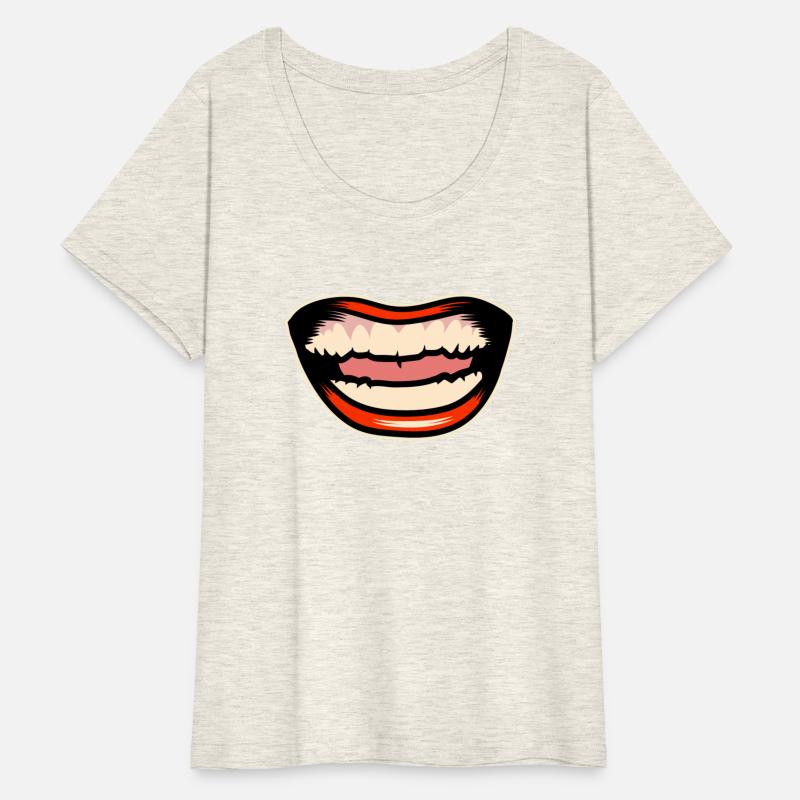 Illustration Of Smiling Open Mouth