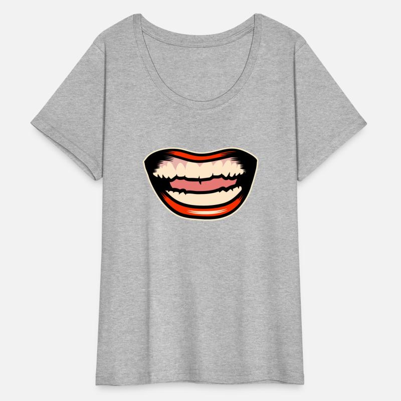 Illustration Of Smiling Open Mouth