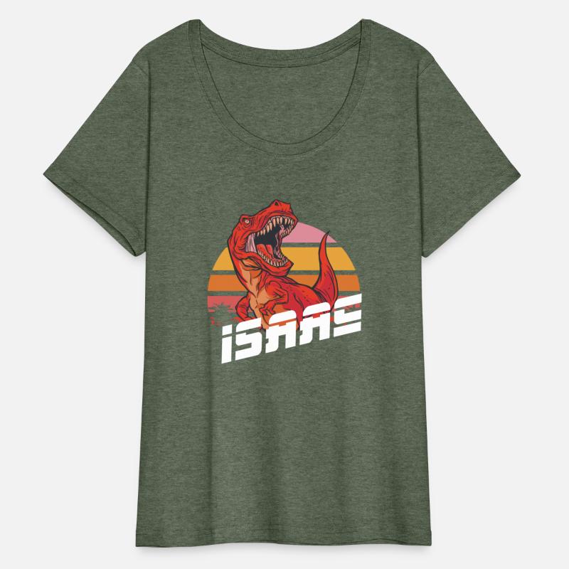 ISAAC - Lovely boy name with T-REX dino