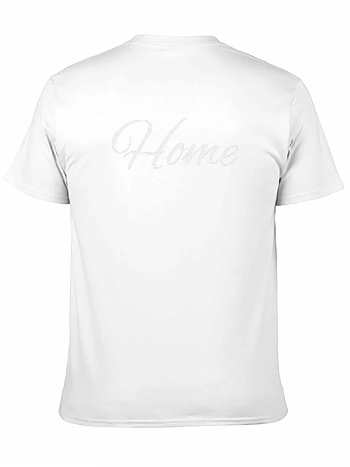 Home Script Black Cotton T-Shirt