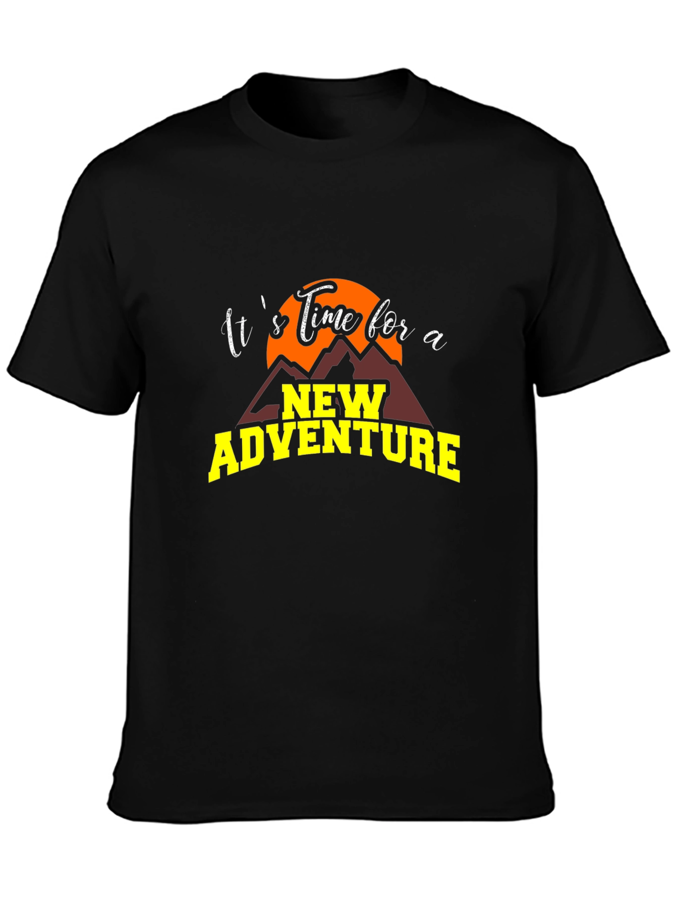 Adventure Awaits Graphic Tee - Black