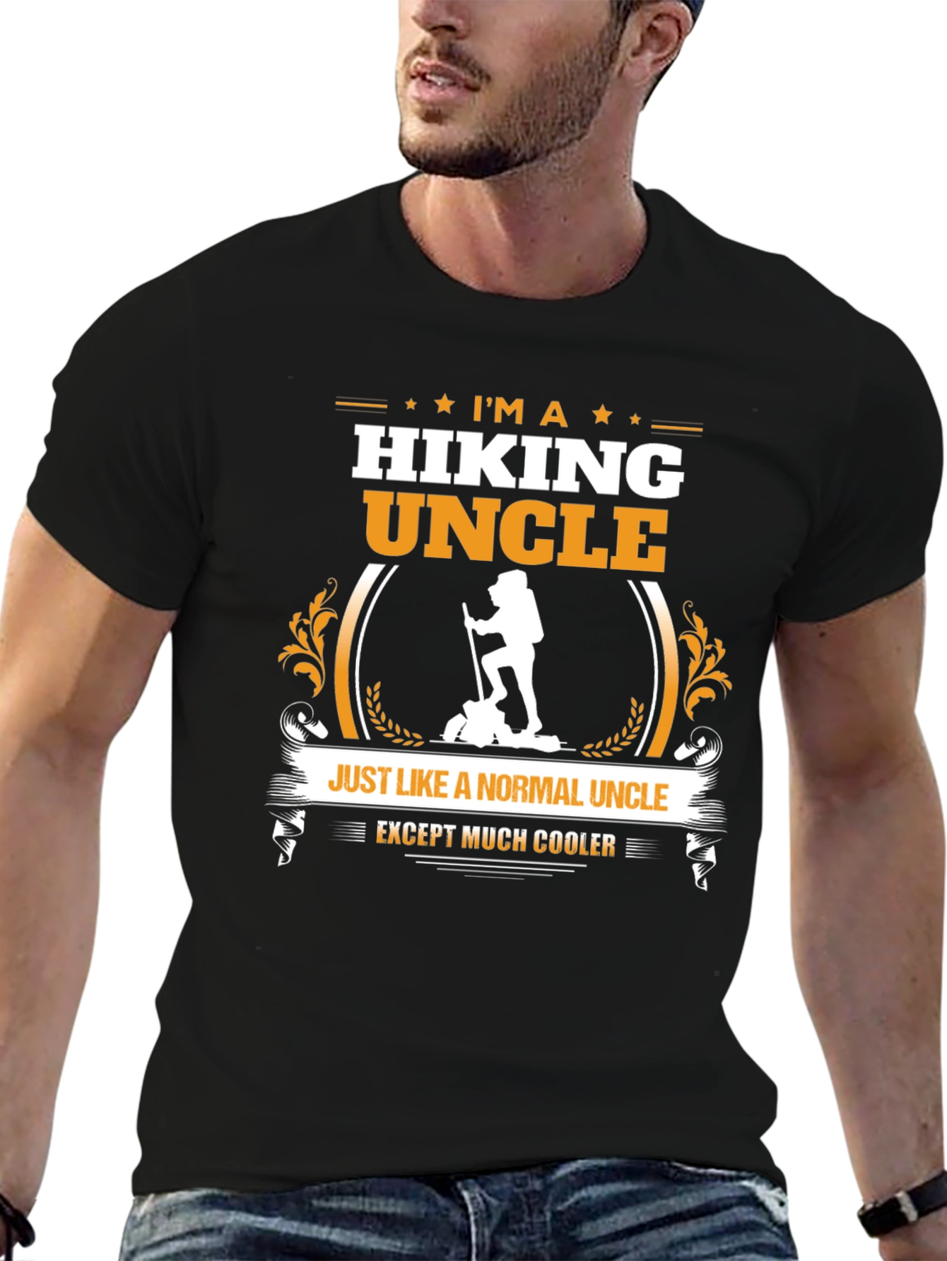 Hiking Uncle Graphic T-Shirt - Cool Hiker Design
