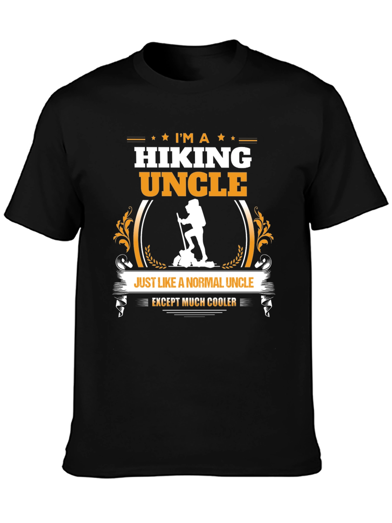 Hiking Uncle Graphic T-Shirt - Cool Hiker Design