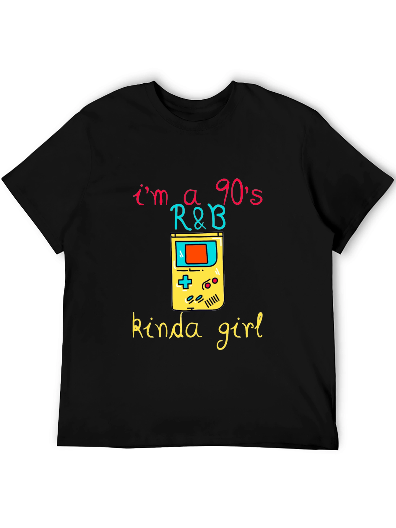 90s R&B Kinda Girl Black Graphic Tee