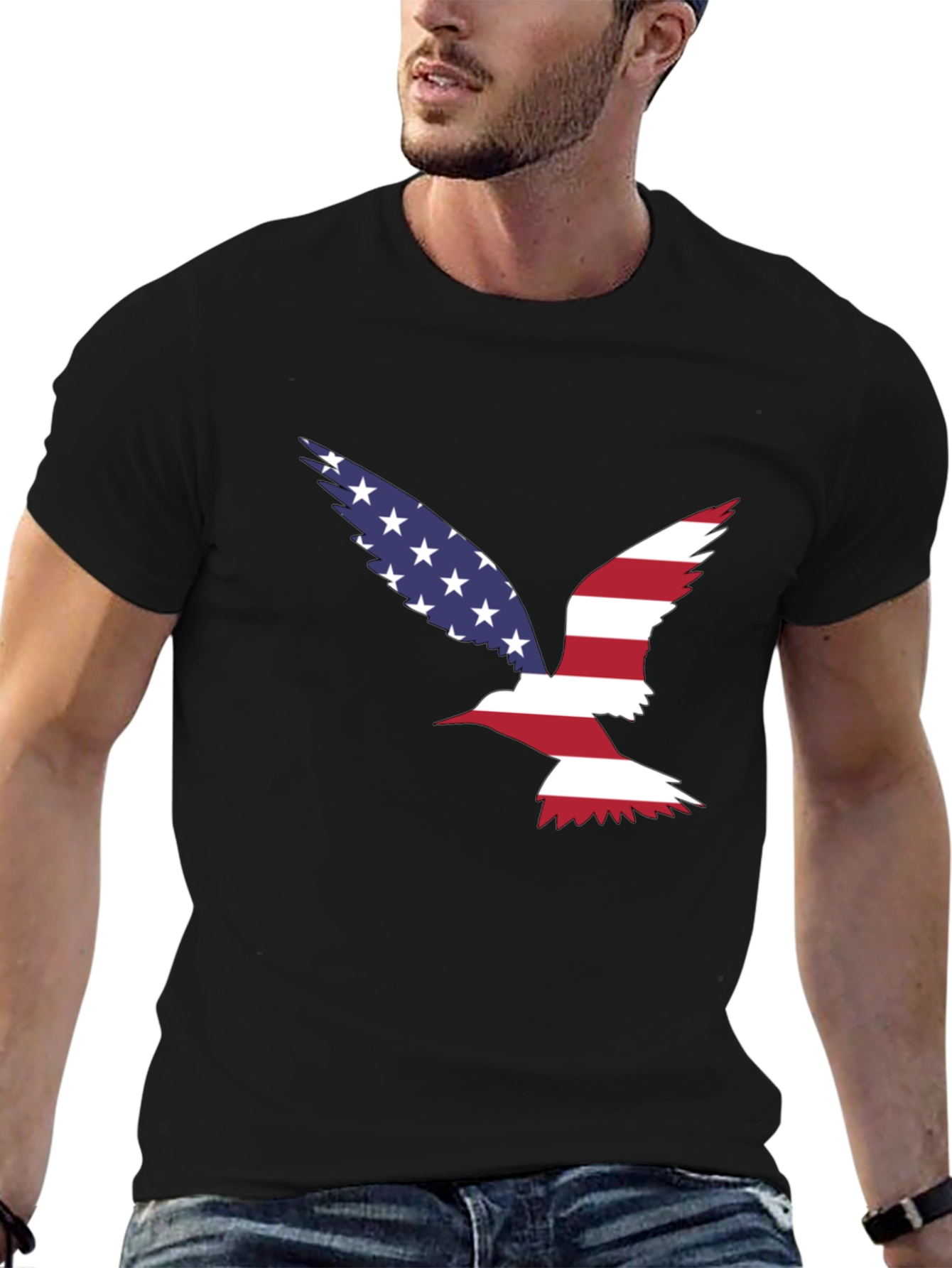 American Flag Bird Graphic Tee