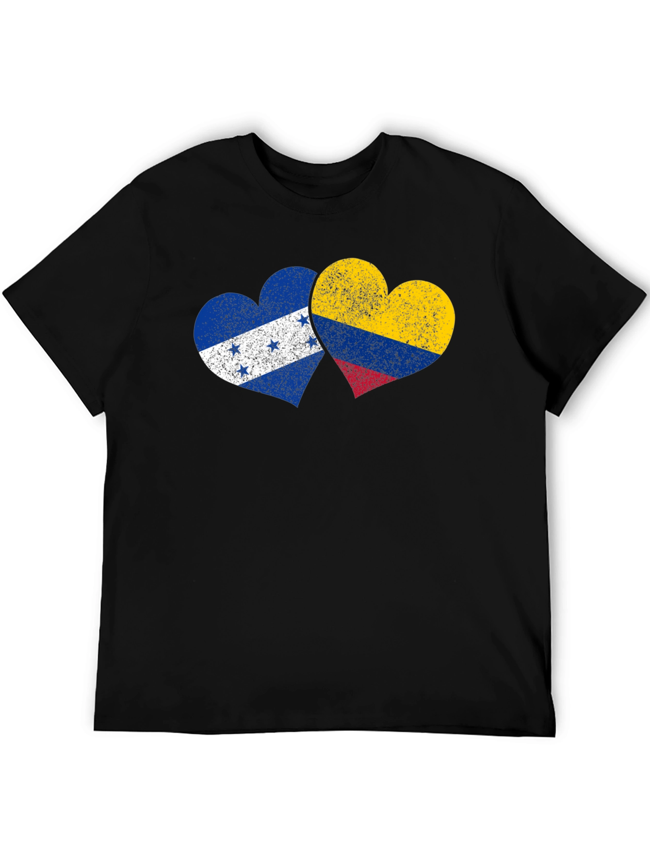 Honduras Colombia Flag Heart T-Shirt