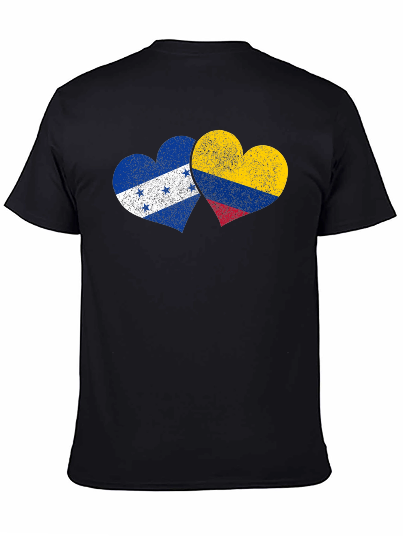 Honduras Colombia Flag Heart T-Shirt