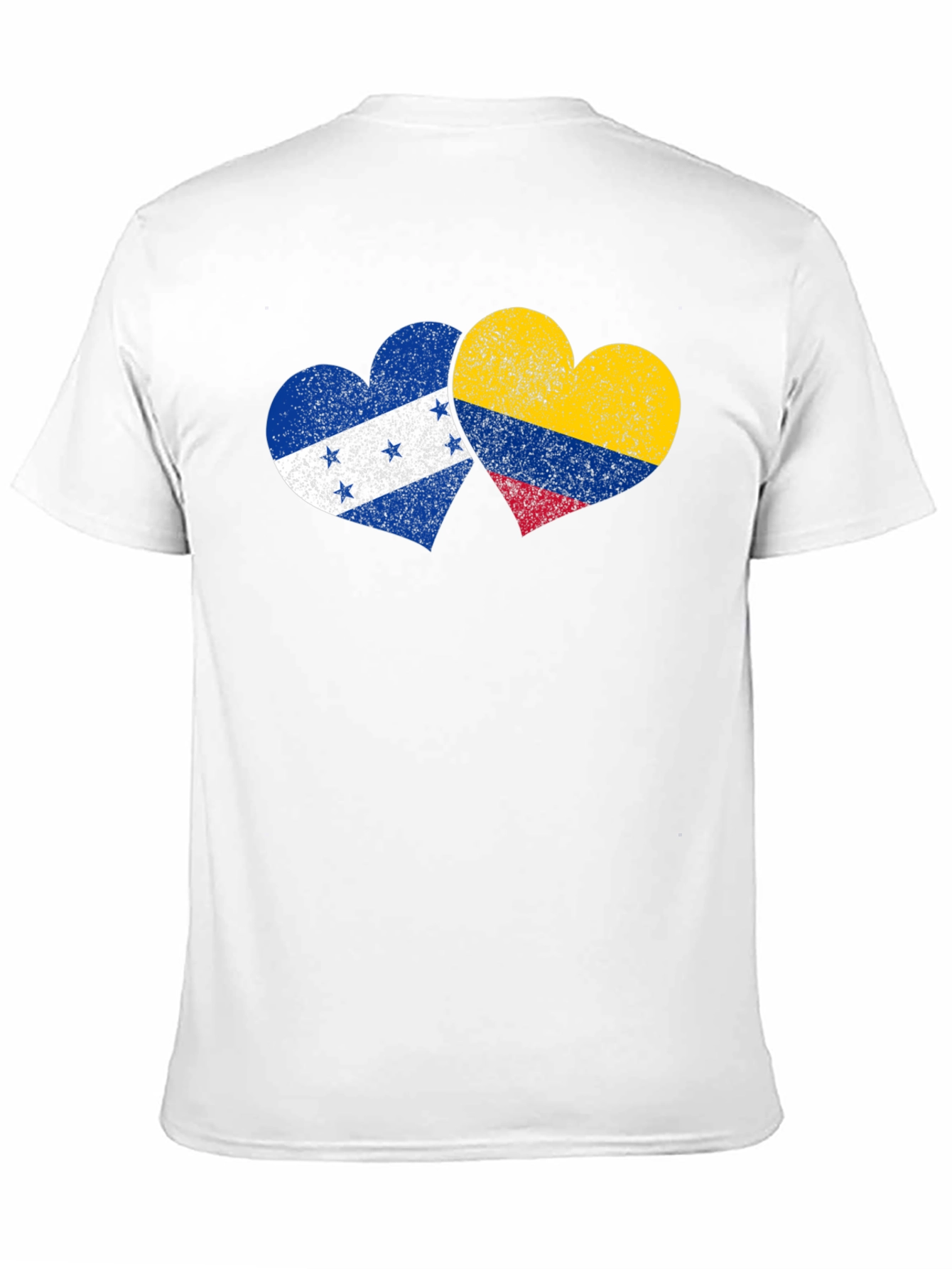 Honduras Colombia Flag Heart T-Shirt