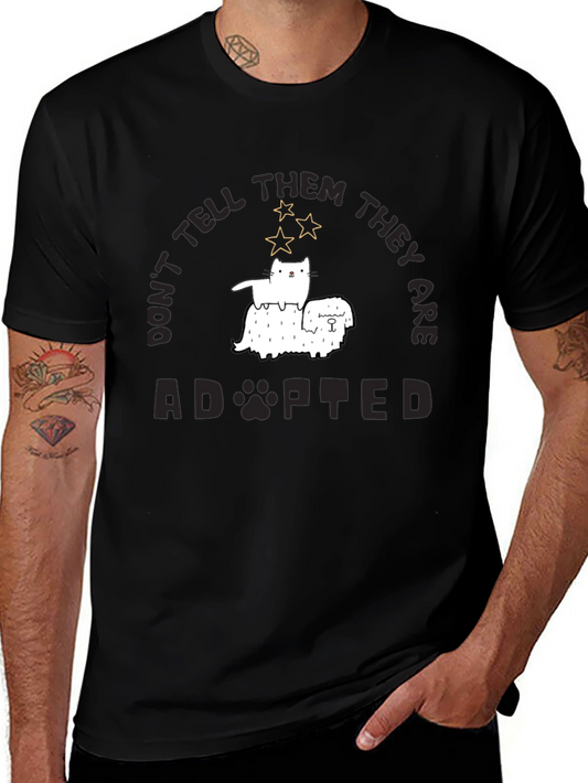 Adopted Pets Black Graphic Tee