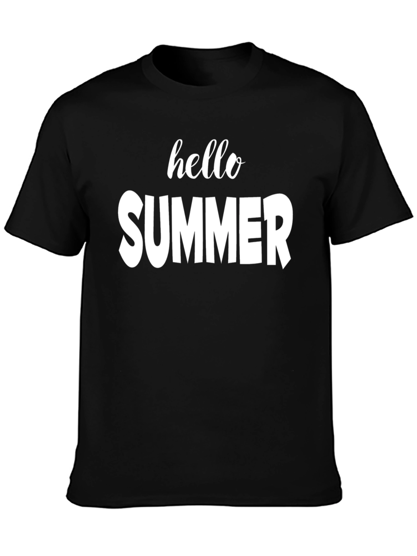 Hello Summer Graphic Tee - Black