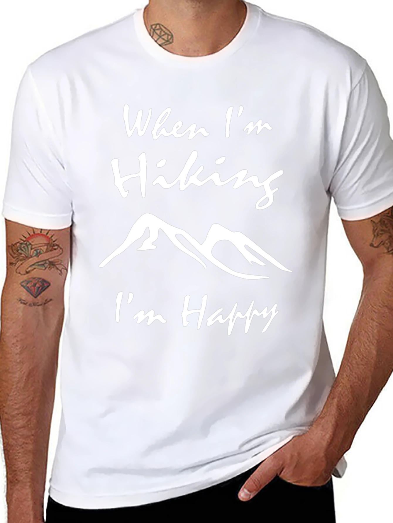 Hiking Lover T-Shirt - When Im Hiking Im Happy