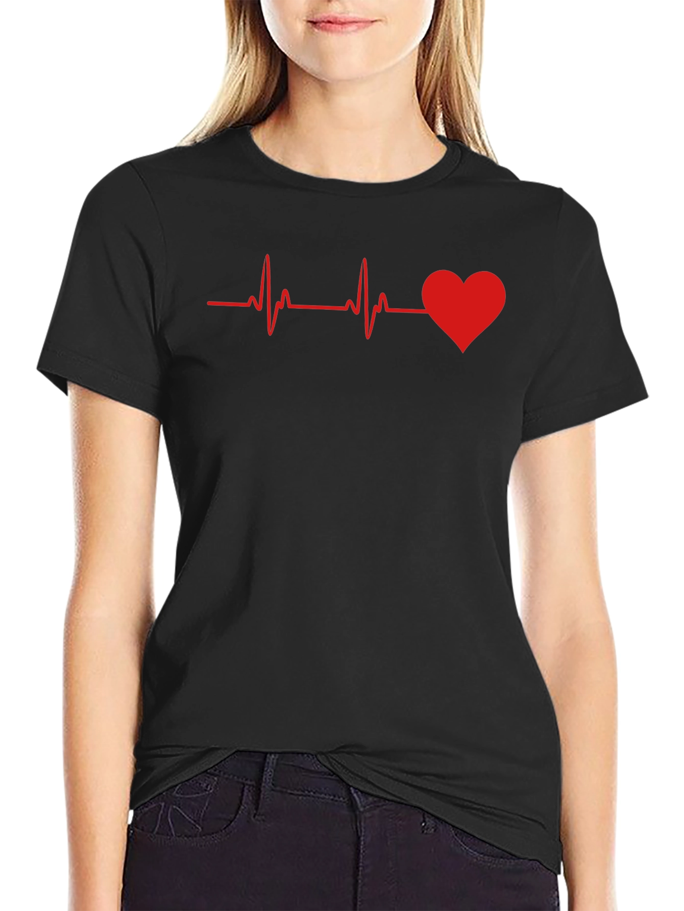 Heartbeat Graphic T-Shirt - Love Life