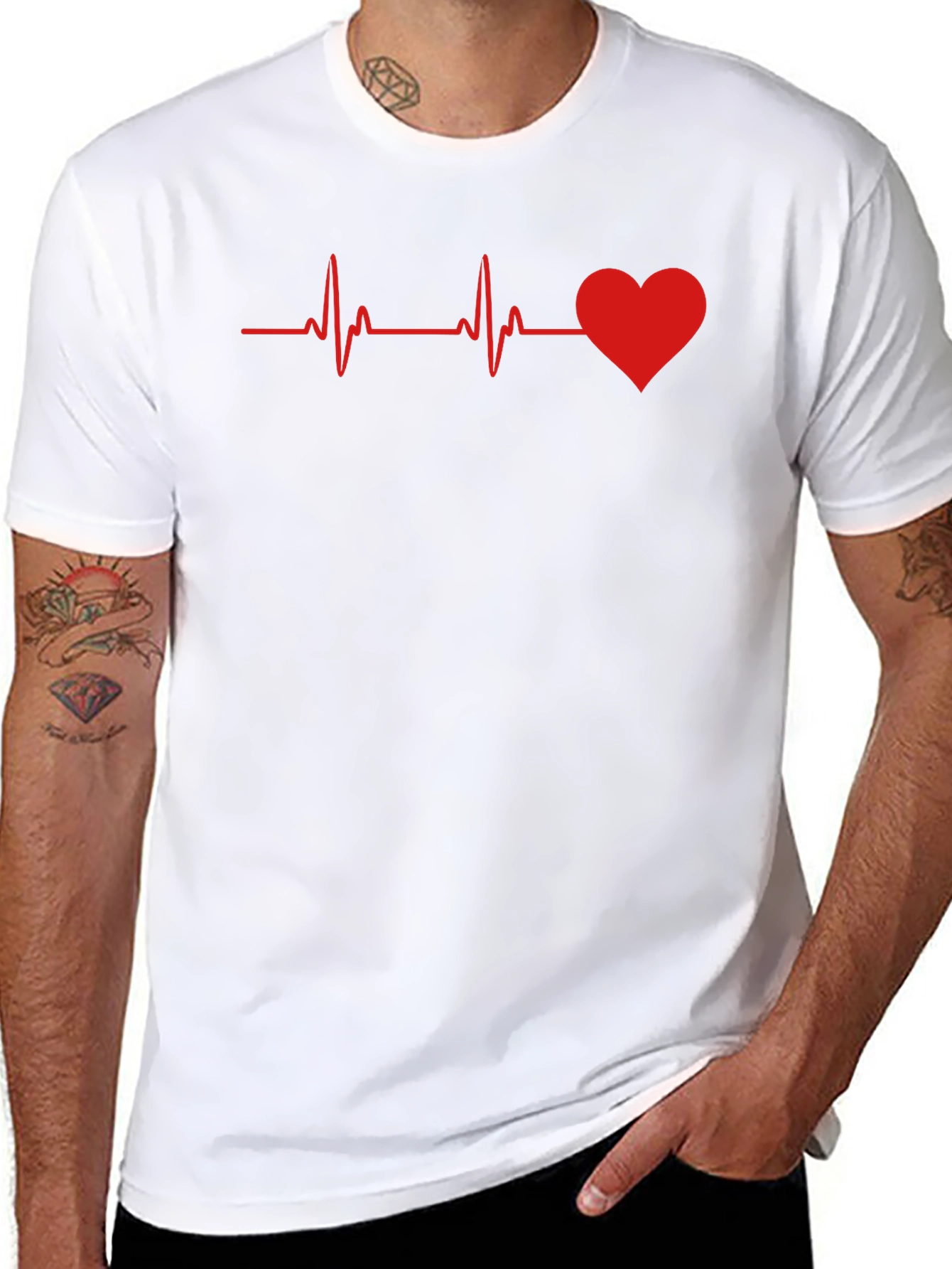 Heartbeat Graphic T-Shirt - Love Life