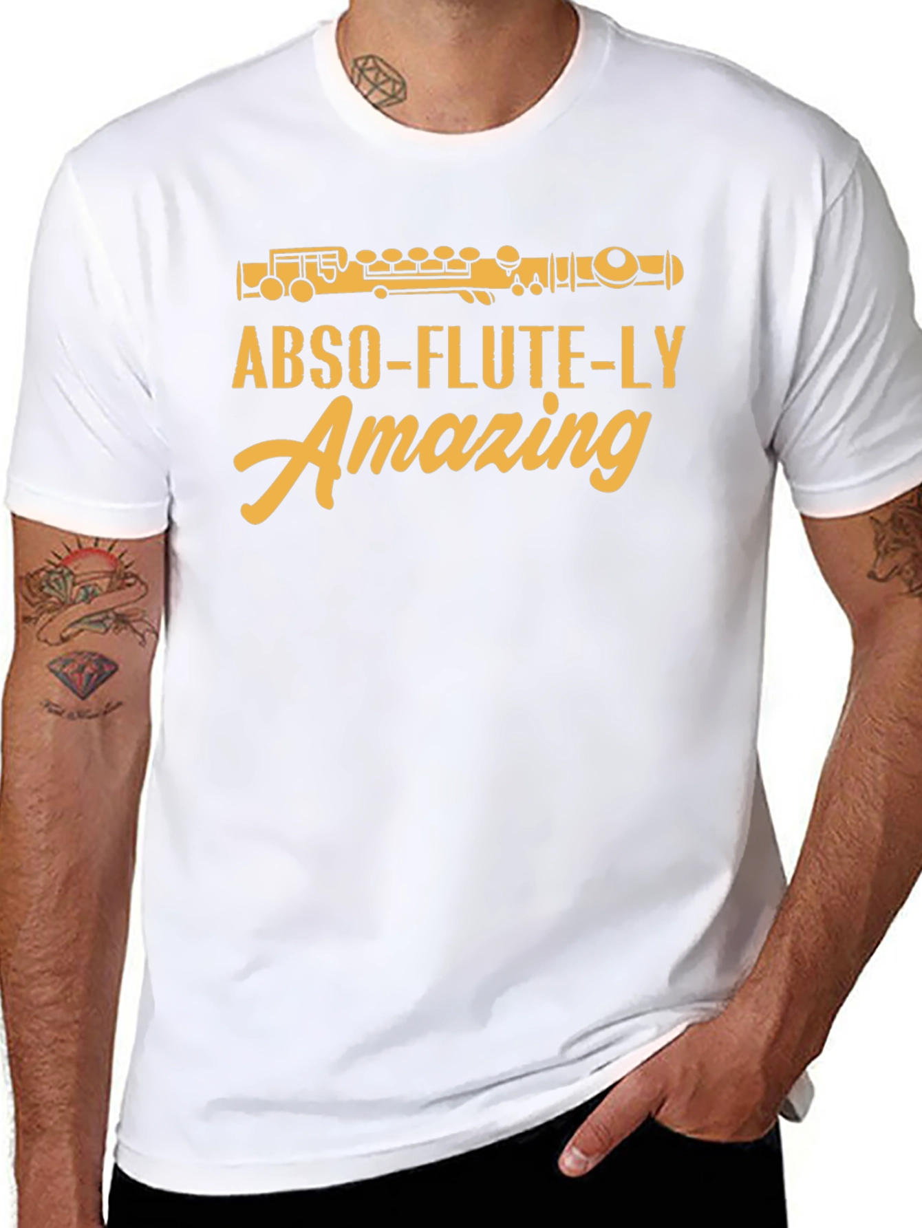 Abso-flute-ly Amazing T-Shirt - Musician Humor Tee
