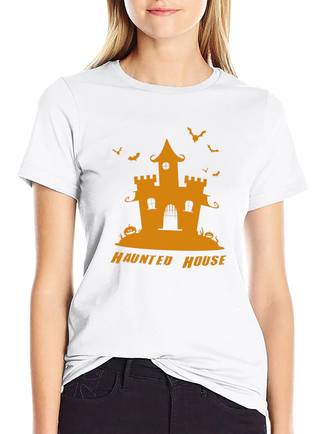 Haunted House Halloween T-Shirt - Spooky Season Style