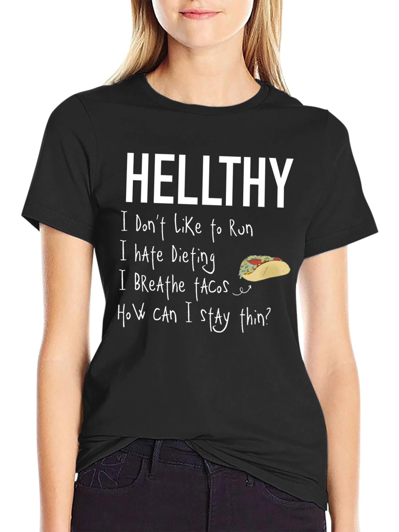 Hellthy Funny Graphic T-Shirt