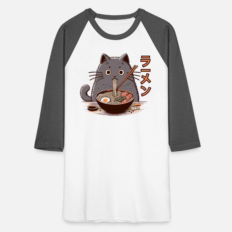 Japanese Cat Eating Ramen