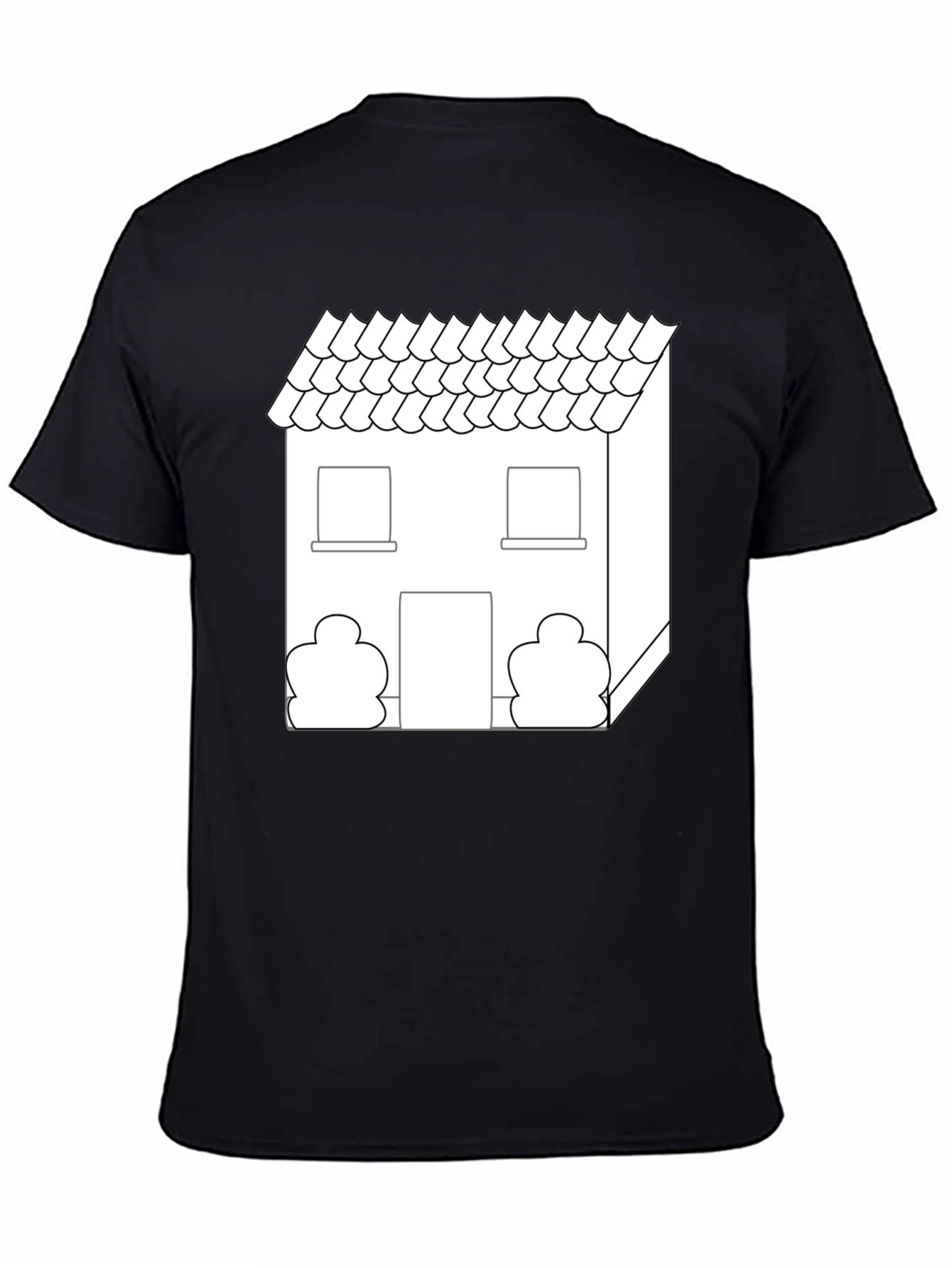 House Graphic Tee - Modern Geometric Design
