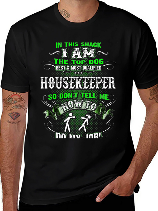 Housekeeper Top Dog Graphic Tee - Black