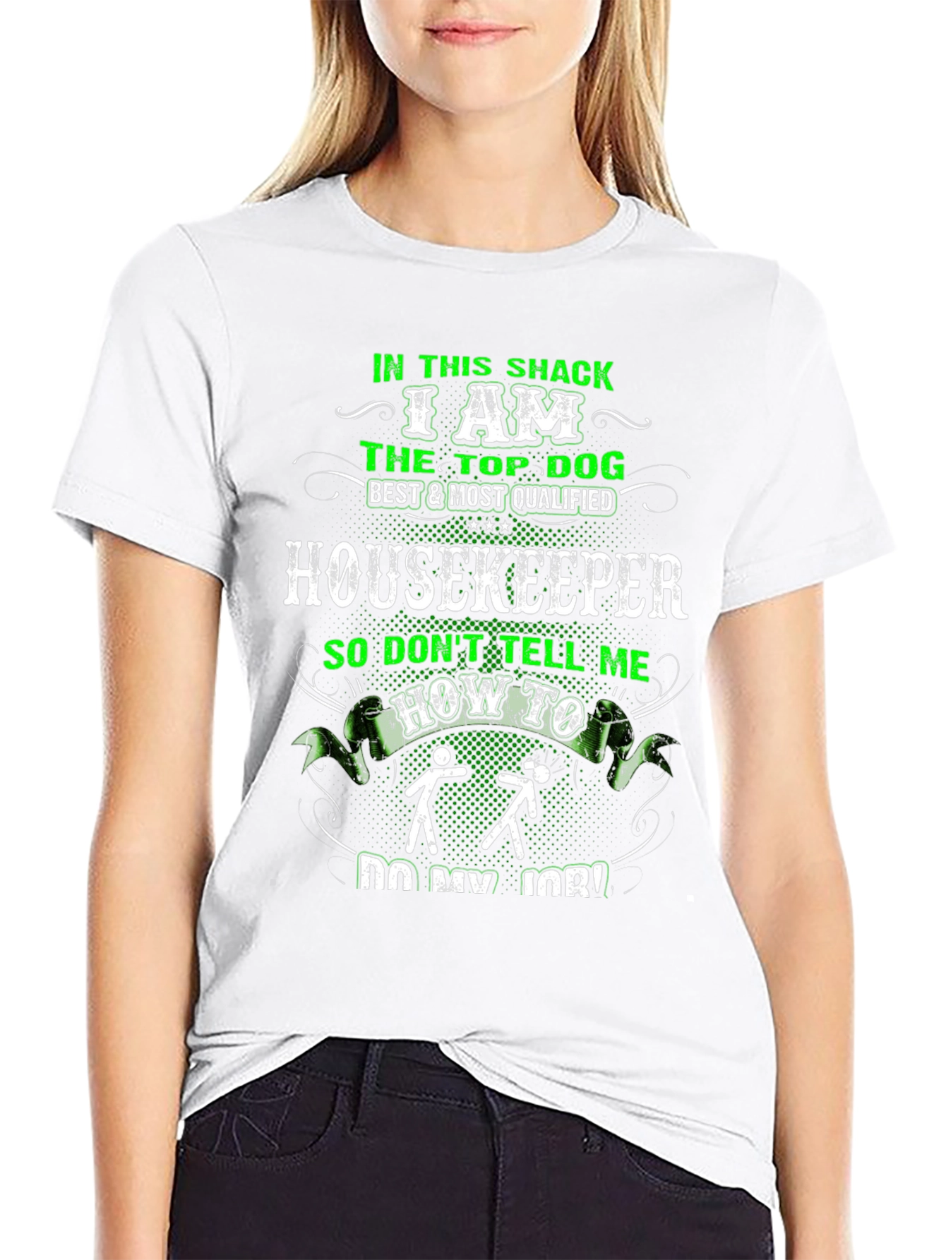 Housekeeper Top Dog Graphic Tee - Black