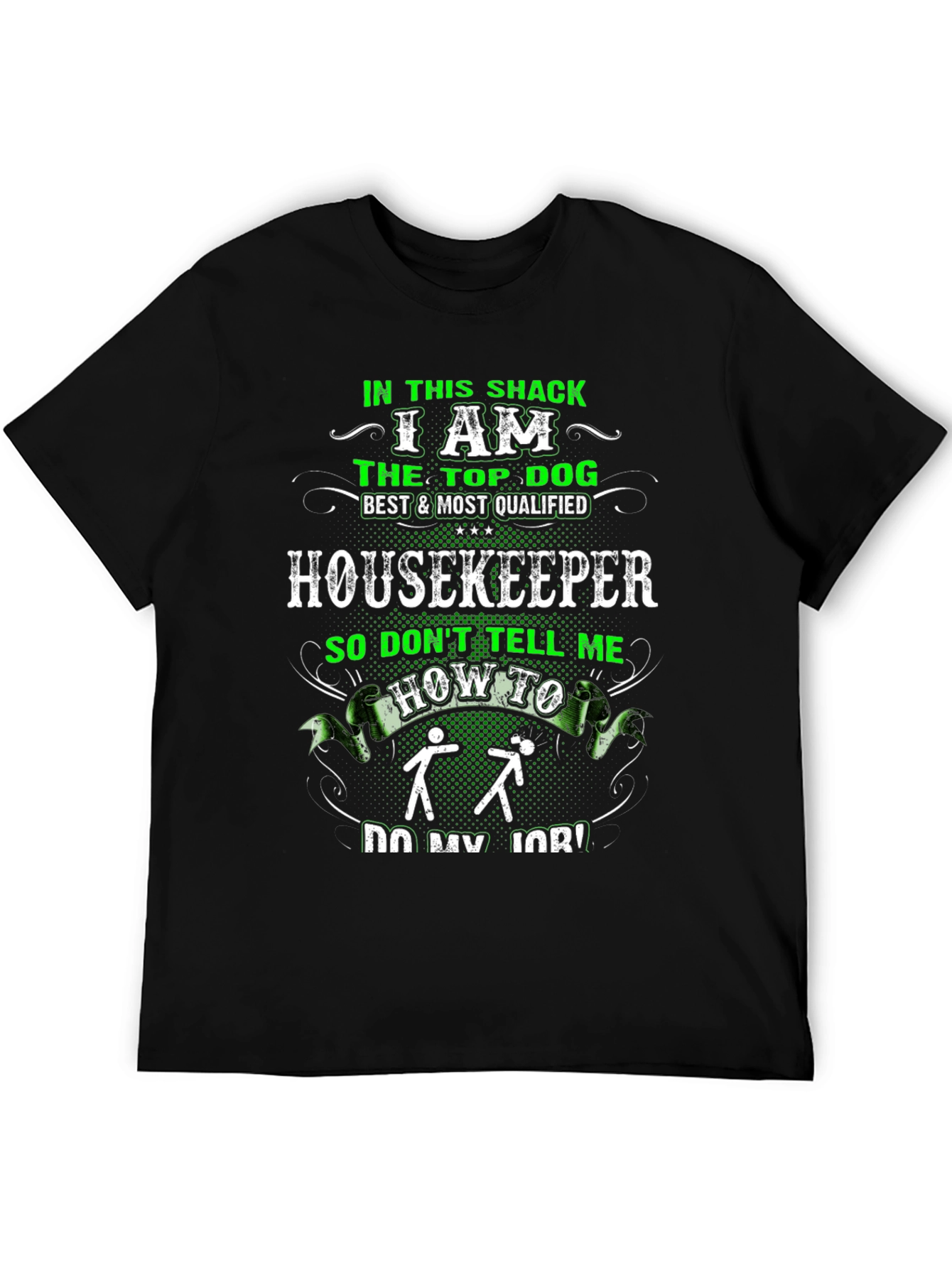 Housekeeper Top Dog Graphic Tee - Black