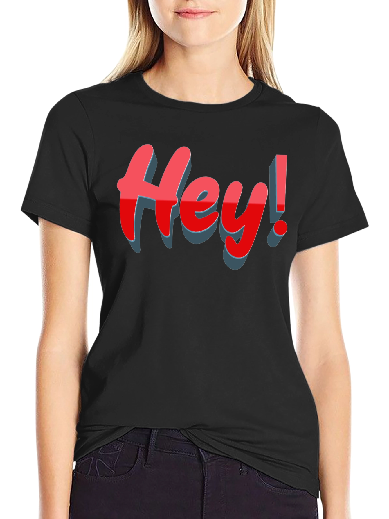 Hey! Graphic T-Shirt - Stylish Casual Wear