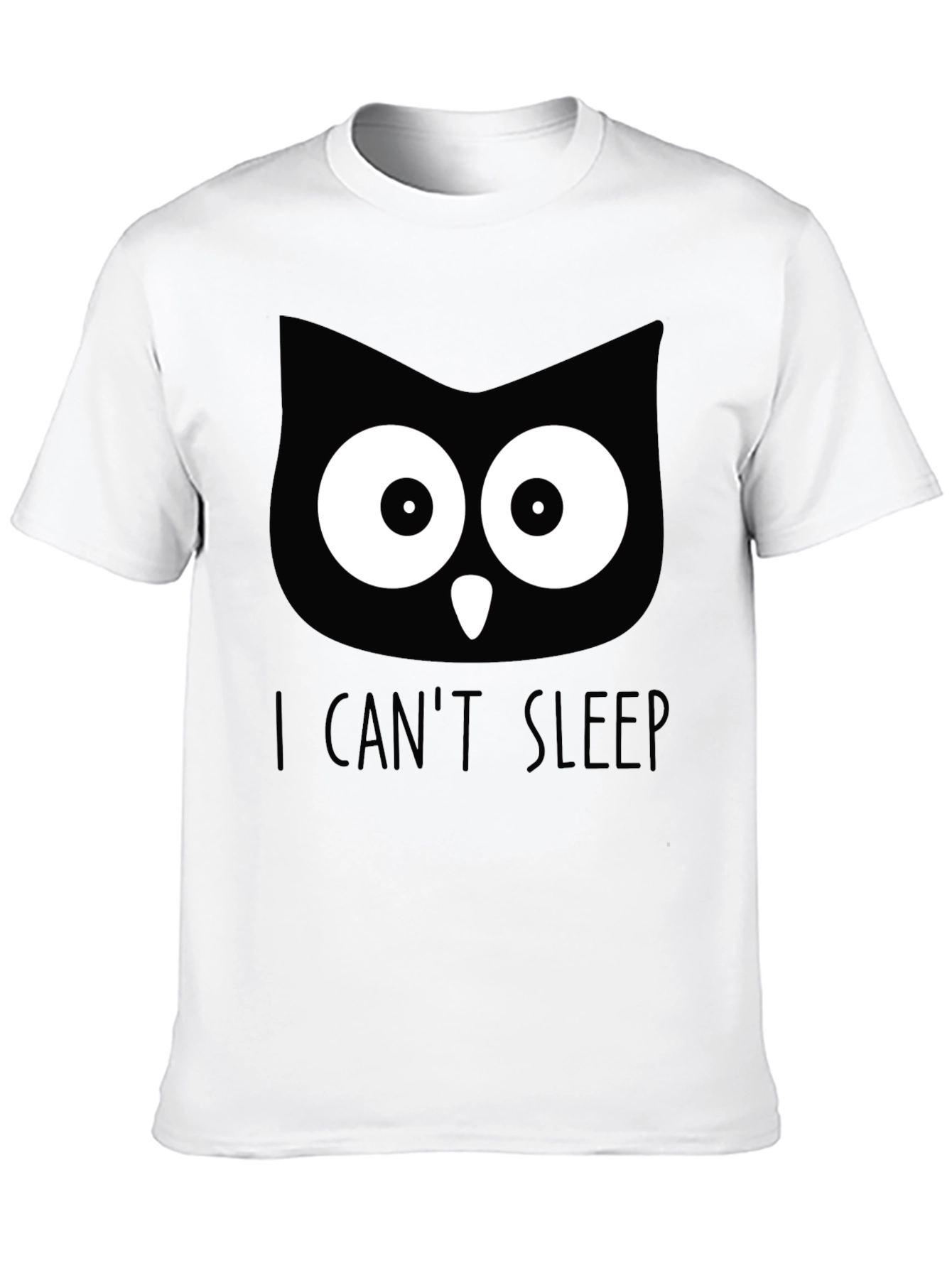 I Cant Sleep Owl Graphic T-Shirt