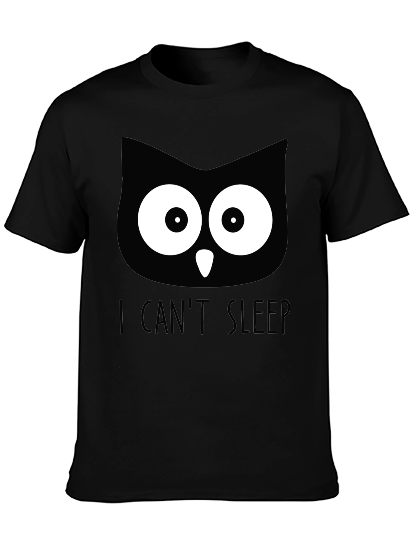 I Cant Sleep Owl Graphic T-Shirt