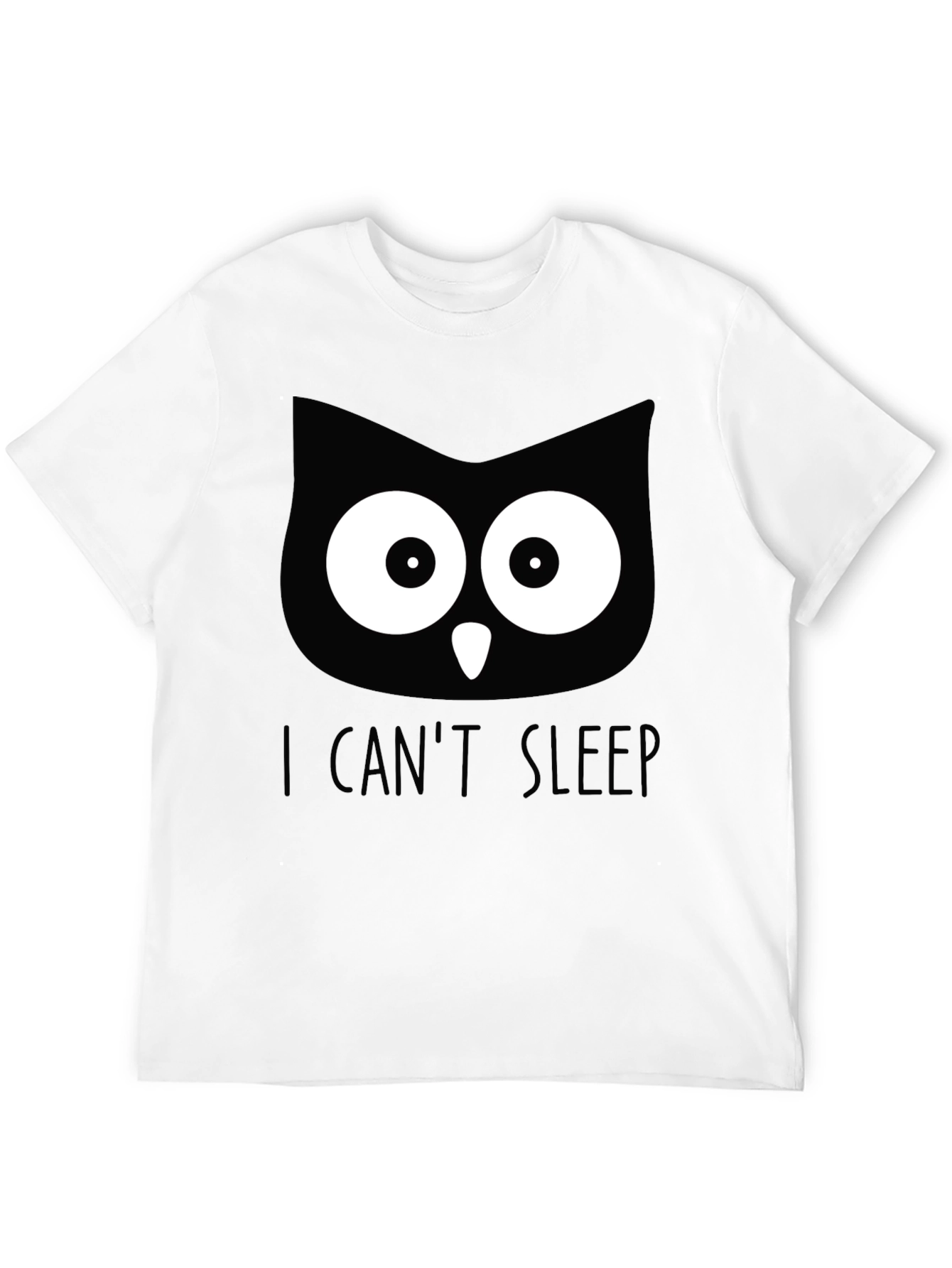 I Cant Sleep Owl Graphic T-Shirt