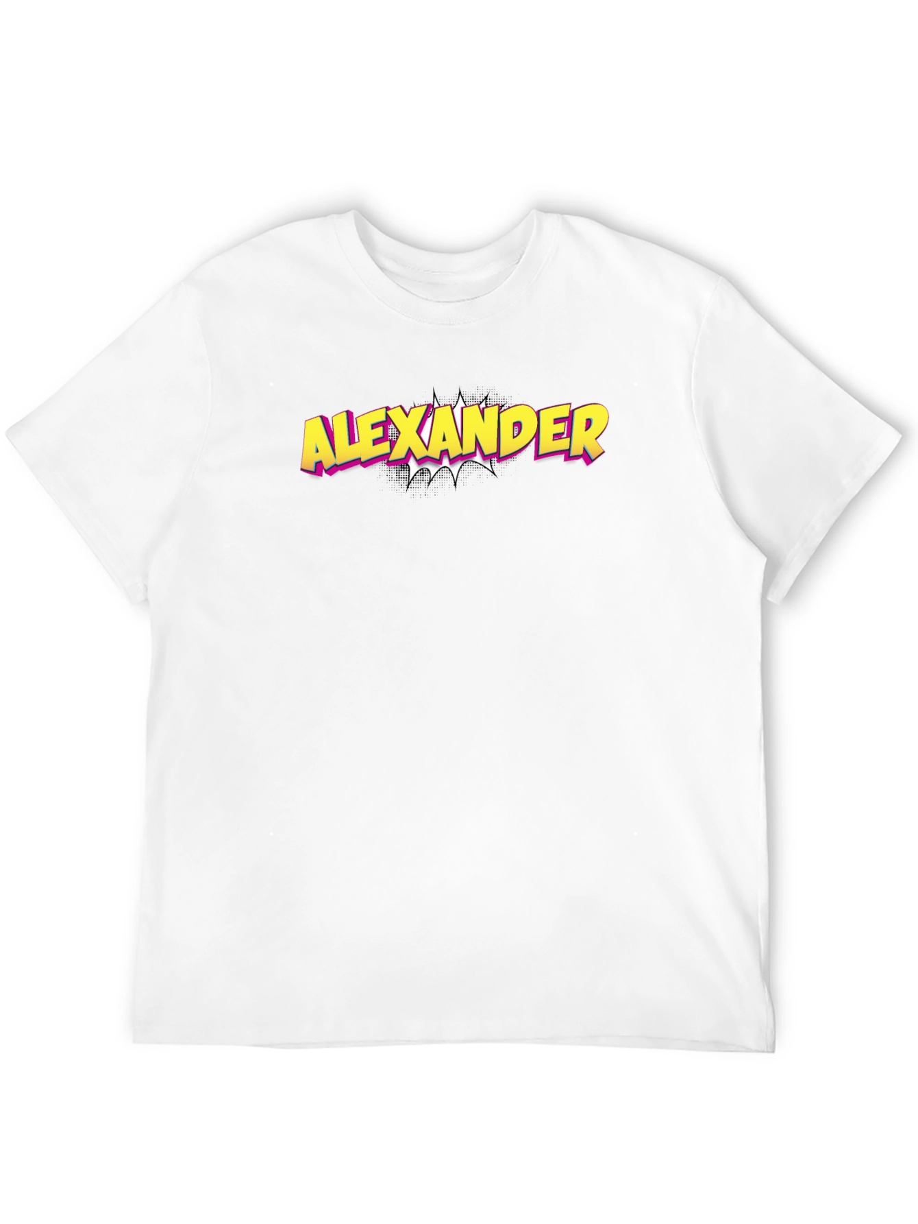 Alexander Comic Style Graphic Tee - Black