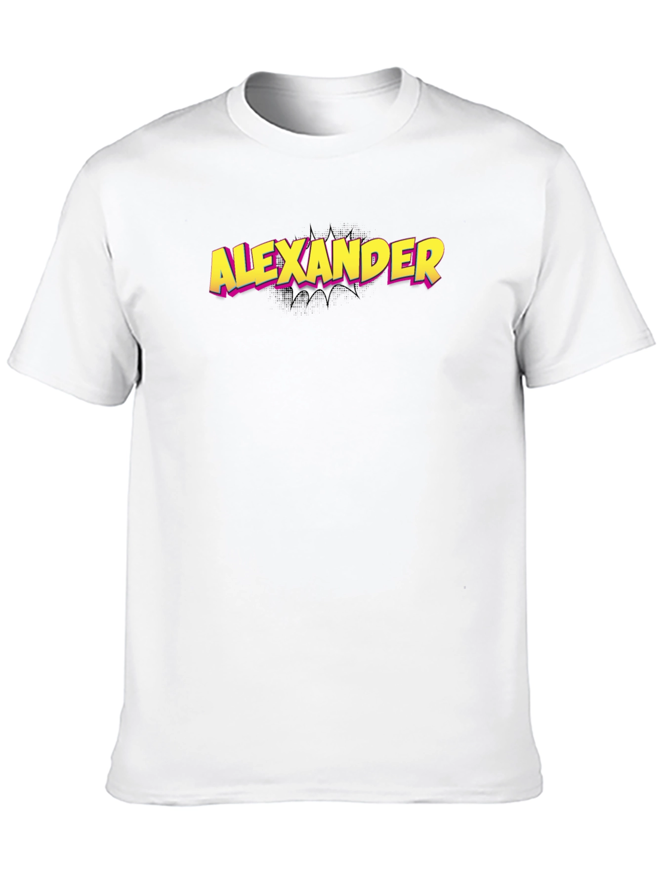 Alexander Comic Style Graphic Tee - Black