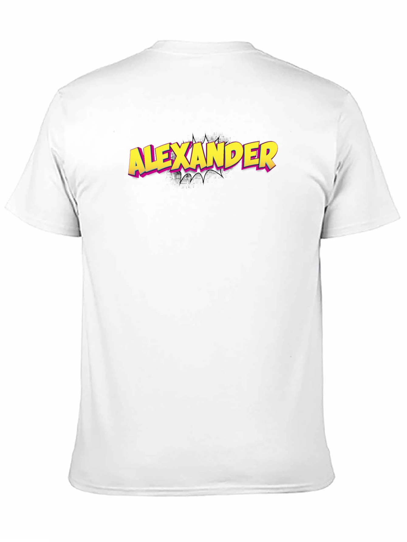 Alexander Comic Style Graphic Tee - Black
