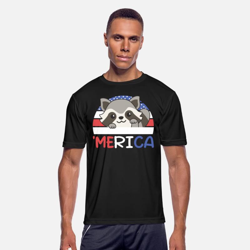 July 4 American Raccoon Usa' Merica