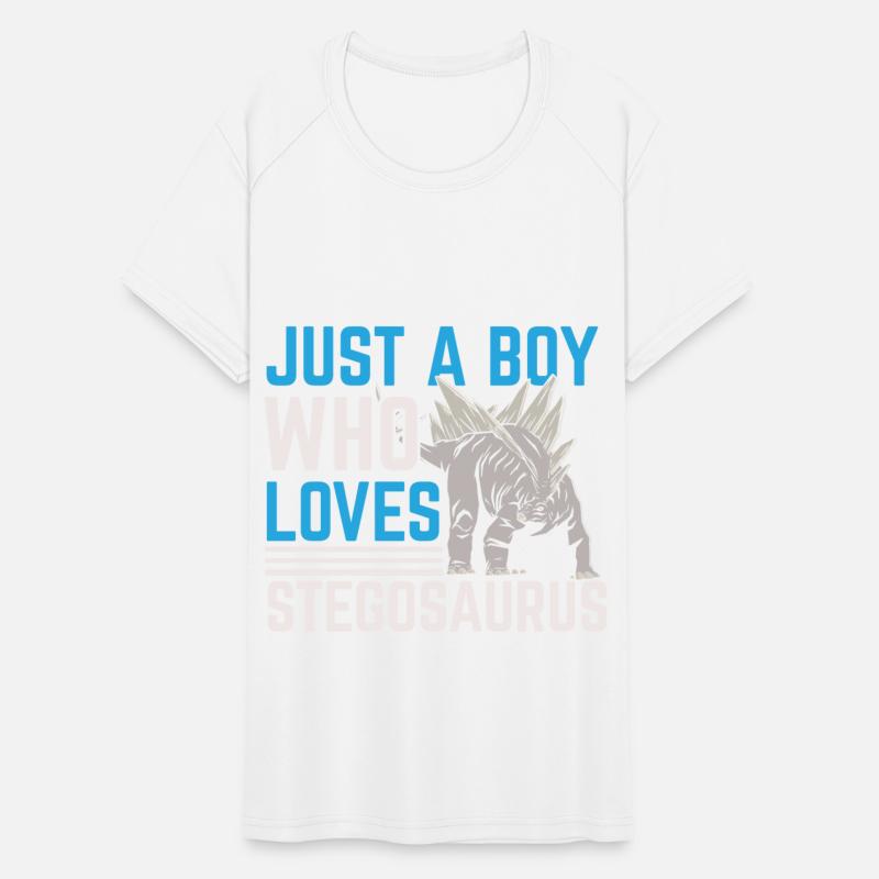 Just A Boy Who Loves Stegosaurus Dinosaur Dino