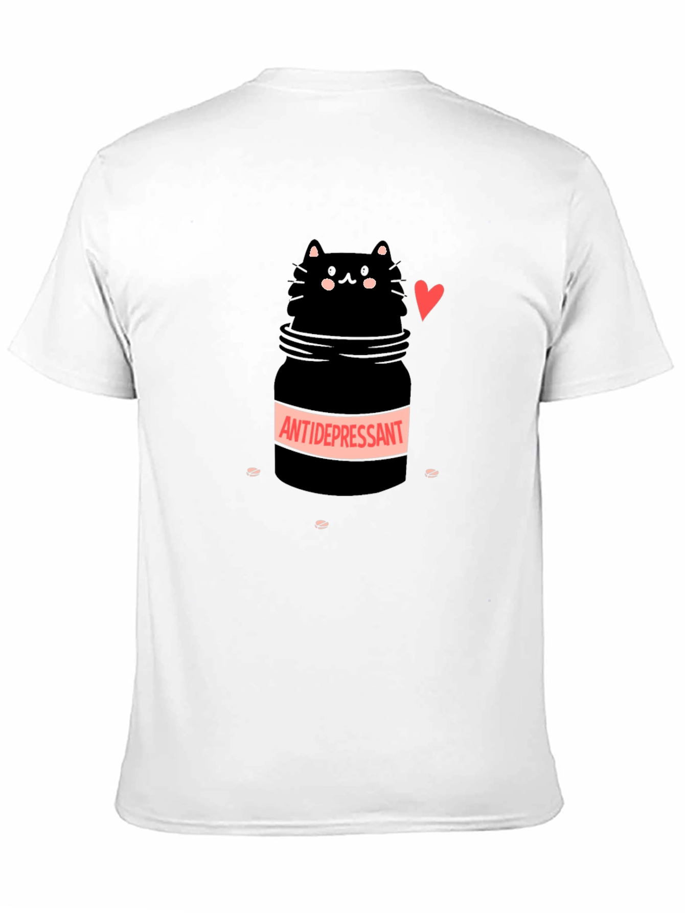 Antidepressant Cat T-Shirt Funny Graphic Tee